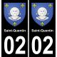 64 Pau autocollant sticker plaque immatriculation auto ville