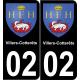02 Villers-Cotterêts adesivo piastra di registrazione city