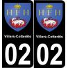 02 Villers-Cotterêts-aufkleber plakette ez stadt