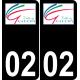 02 Gauchy logo adesivo piastra di registrazione city