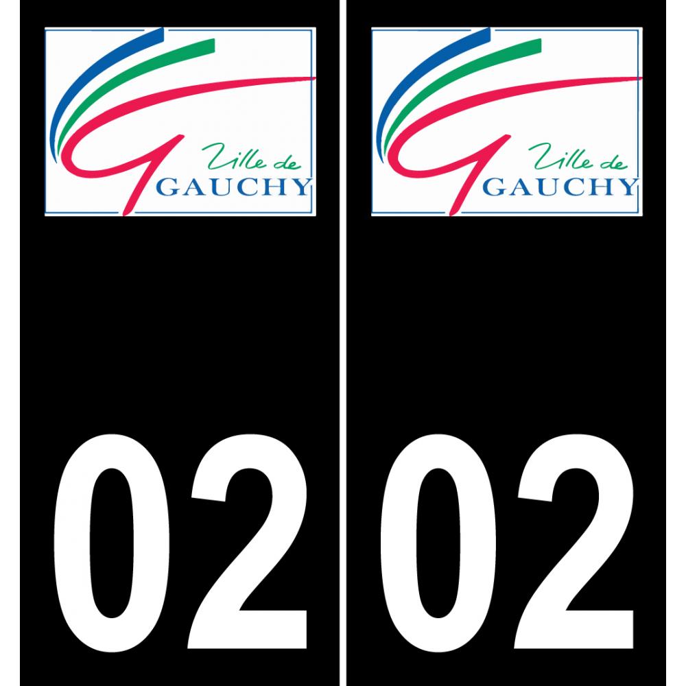 02 Gauchy logo sticker plate registration city