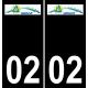 64 Pau logo autocollant plaque immatriculation auto ville sticker