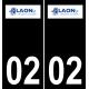 02 Laon logo sticker plate registration city