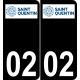 02 Saint-Quentin logo sticker plate registration city