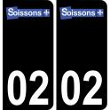 64 Pau logo autocollant plaque immatriculation auto ville sticker