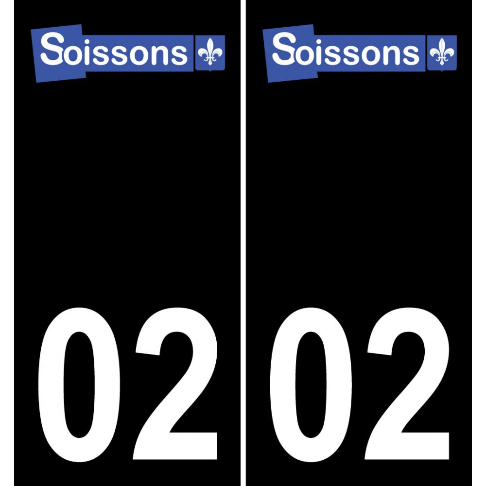 02 Soissons logo sticker plate registration city