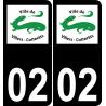 02 Villers-Cotterêts logo sticker plate registration city