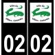 64 Pau logo autocollant plaque immatriculation auto ville sticker