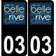 03 Bellerive-sur-Allier logo adesivo piastra di registrazione city