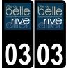 03 Bellerive-sur-Allier-logo aufkleber plakette ez stadt