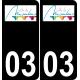 03 Moulins logo adesivo piastra di registrazione city