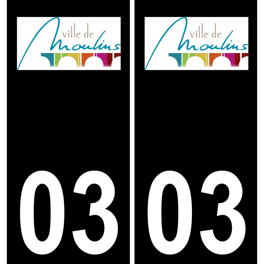 64 Pau logo autocollant plaque immatriculation auto ville sticker