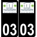 03 Vichy logo adesivo piastra di registrazione city