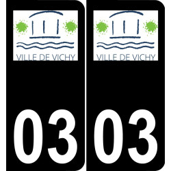 03 Vichy-logo aufkleber plakette ez stadt