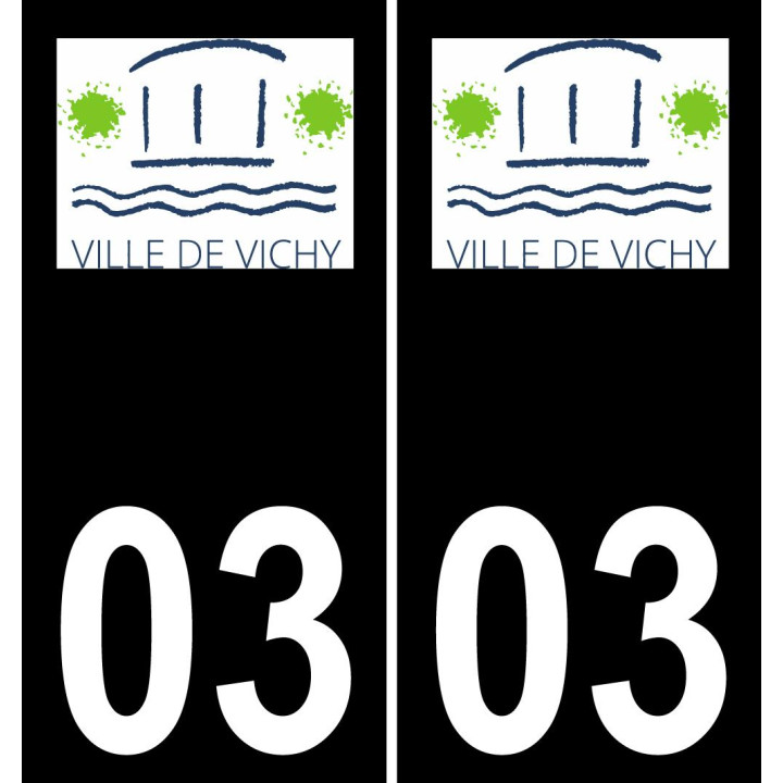 03 Vichy-logo aufkleber plakette ez stadt