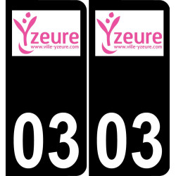 03 Yzeure-logo aufkleber plakette ez stadt