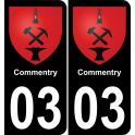 03 Commentry-aufkleber plakette ez stadt