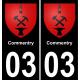 03 Commentry sticker plate registration city