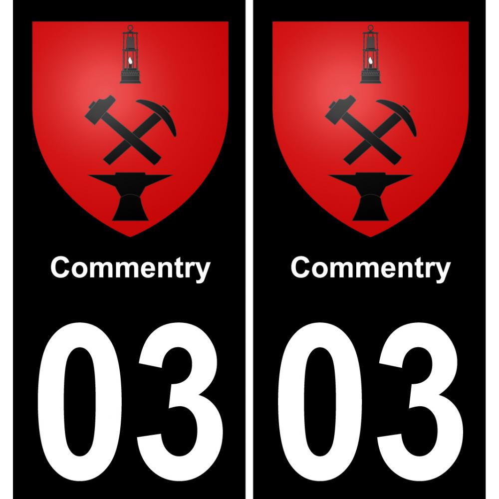 03 Commentry-aufkleber plakette ez stadt