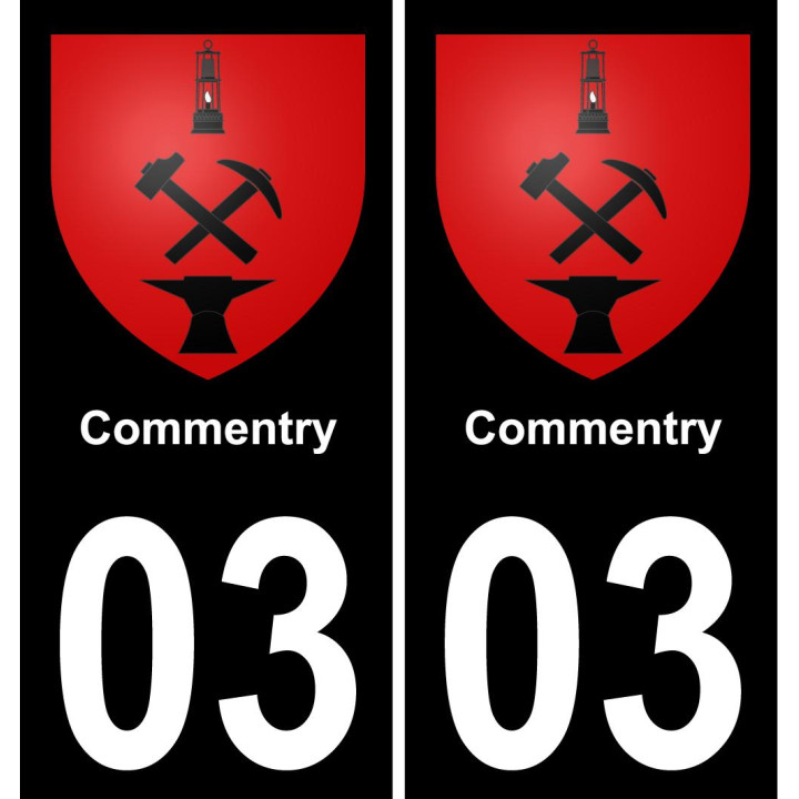 03 Commentry-aufkleber plakette ez stadt