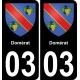 64 Pau autocollant sticker plaque immatriculation auto ville