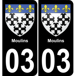 03 Moulins-aufkleber plakette ez stadt