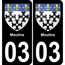 03 Moulins-aufkleber plakette ez stadt