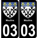 64 Pau autocollant sticker plaque immatriculation auto ville