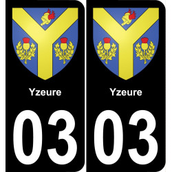03 Yzeure-aufkleber plakette ez stadt