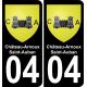 04 Château-Arnoux-Saint-Auban sticker plate registration city