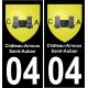 04 Château-Arnoux-Saint-Auban adesivo piastra di registrazione city