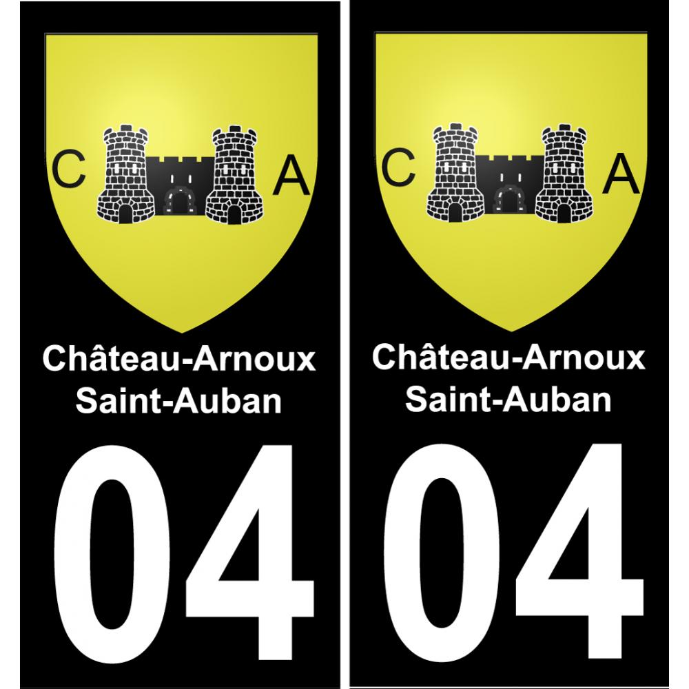 04 Château-Arnoux-Saint-Auban adesivo piastra di registrazione city