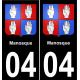04 Manosque-aufkleber plakette ez stadt