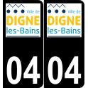 64 Pau logo autocollant plaque immatriculation auto ville sticker