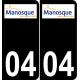 64 Pau logo autocollant plaque immatriculation auto ville sticker