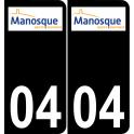 04 Manosque logo sticker plate registration city
