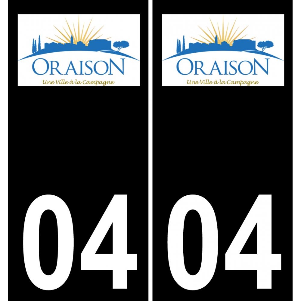 04 Oraison logo sticker plate registration city