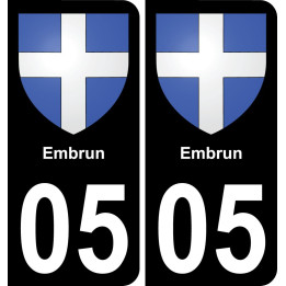 05 Embrun-aufkleber plakette ez stadt