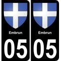 64 Pau autocollant sticker plaque immatriculation auto ville