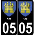 05 Gap placa etiqueta de registro de la ciudad