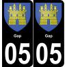 05 Gap sticker plate registration city