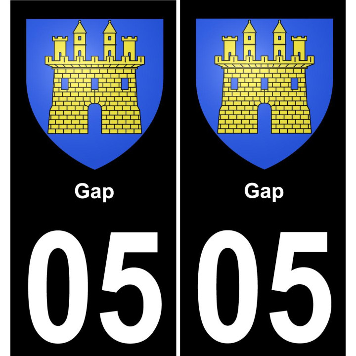 05 Gap sticker plate registration city