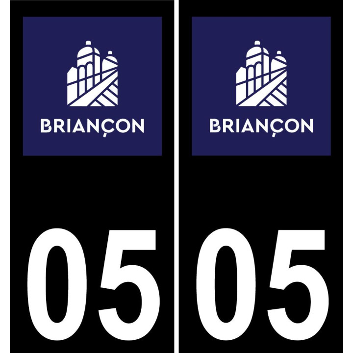 05 Briançon-logo aufkleber plakette ez stadt