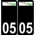 05 Gap logo sticker plate registration city