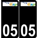 64 Pau logo autocollant plaque immatriculation auto ville sticker