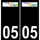 64 Pau logo autocollant plaque immatriculation auto ville sticker