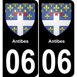 06 Antibes-aufkleber plakette ez stadt