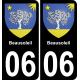 06 Beausoleil-aufkleber plakette ez stadt