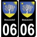 06 Beausoleil-aufkleber plakette ez stadt