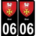 64 Pau autocollant sticker plaque immatriculation auto ville